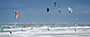 Kitesurver am Strand St. Peter-Ording